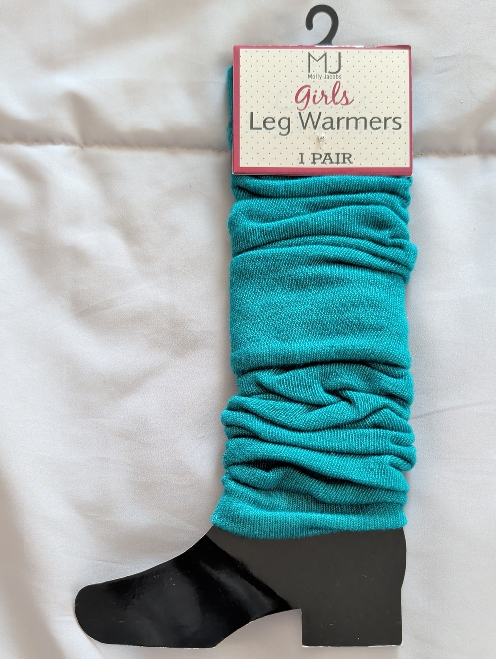 Girls Teal Leg Warmers - 1 Pair